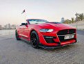 Red Ford Mustang Shelby GT500 Convertible V8 2019 for rent in Dubai 1